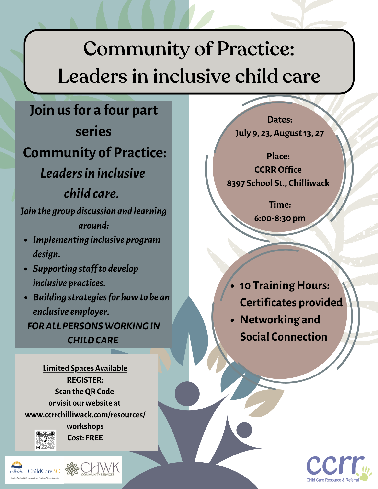 2026/07/09 Community of Practice: Leaders in inclusive child care ...