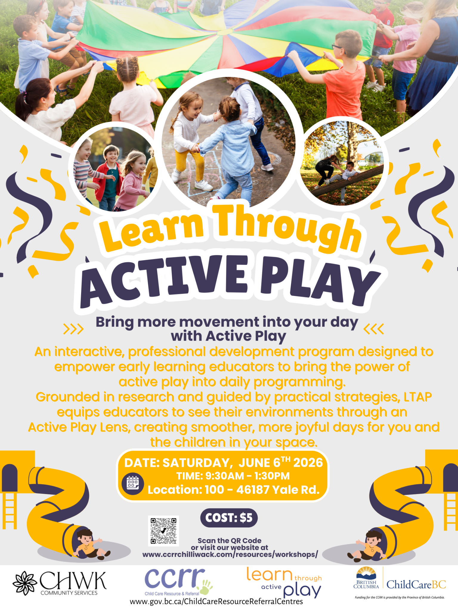 2026/06/06 Learn through Active Play – Chilliwack & Fraser Cascade CCRR